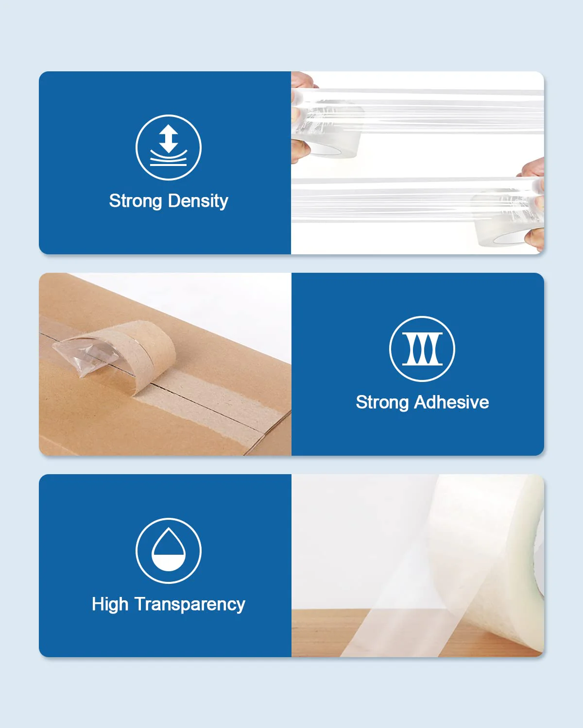 Clear Packing Tape, POLONO 12 Rolls Heavy Duty Packing Tape for Moving Boxes, 2.7 mil, 1.88" x 60 Yd, Total 720Y, Clear Packing Tape Refill for Shipping, Moving, Mailing and Storage, 3" Core - Image 6