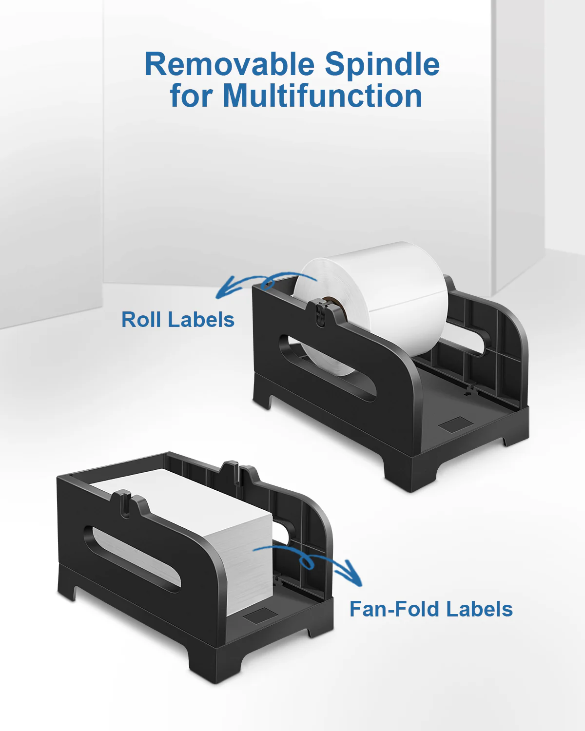 Label Holder, POLONO Thermal Label Holder for Fan-Fold and Roll Labels, Shipping Label Holder Work with Shipping Label Printer and Thermal Labels - Image 3