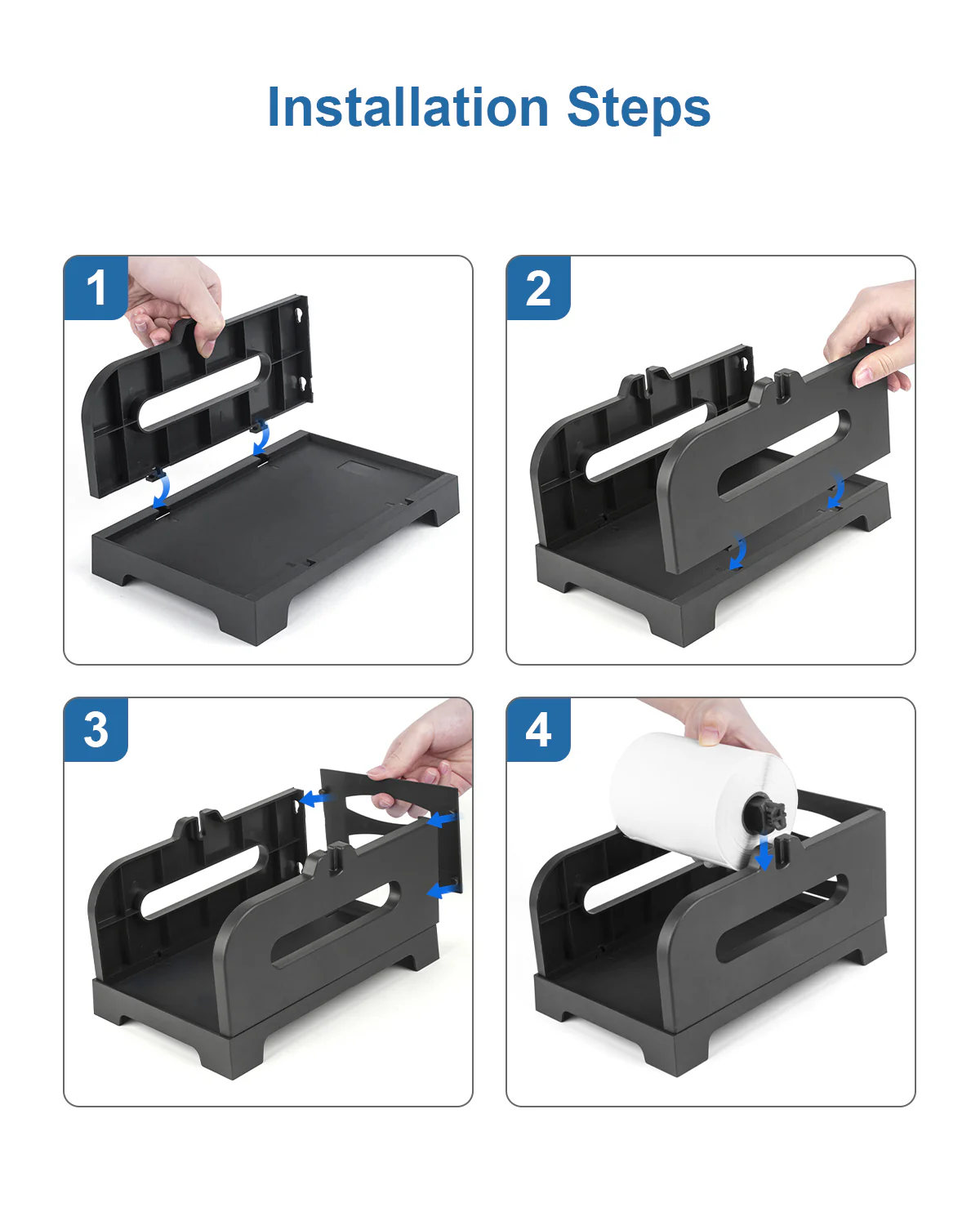 Label Holder, POLONO Thermal Label Holder for Fan-Fold and Roll Labels, Shipping Label Holder Work with Shipping Label Printer and Thermal Labels - Image 5