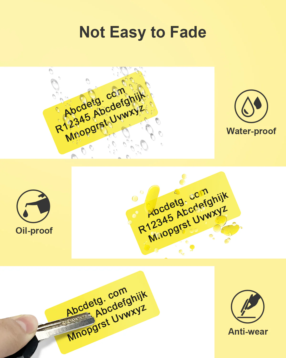 POLONO 2.25”x1.25” Direct Thermal Label, Perforated Sticker Labels for Addresses, UPC Barcodes, Adhesive Multipurpose Compatible with Zebra, Dymo, Rollo Label Printers, BPA Free (1000 Labels, Yellow) - Image 5