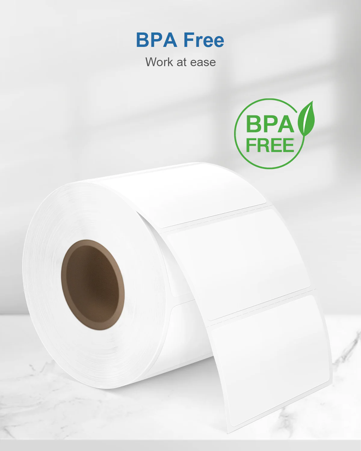 POLONO 2.25”x1.25” Direct Thermal Label, Self-Adhesive Address Shipping Thermal Stickers, UPC Barcodes, Adhesive Multi-Purpose Labels Compatible with Zebra & Rollo Label Printers (1000 Labels, White) - Image 6