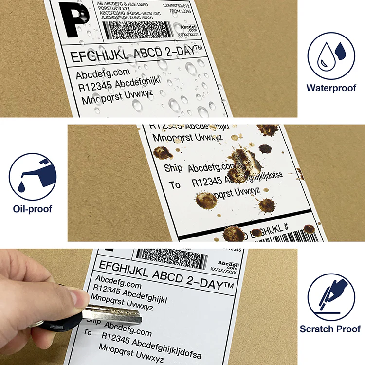 Polono 4''×6'' Direct Thermal Shipping Label, 220 Labels/Roll, Compatible with MUNBYN, Rollo, IDPRT, Arkscan, Strong Permanent Adhesive & Perforated, Commercial Grade - Image 6