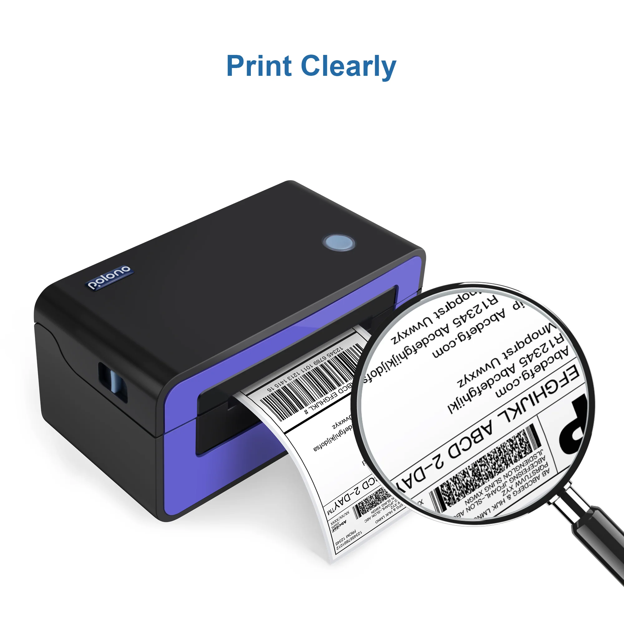 Polono 4"x6" Direct Thermal Shipping Labels, Perforated Postage Thermal Shipping Labels Compatible with MUNBYN, Rollo, IDPRT, Zebra, Fan-Fold Labels, Permanent Adhesive, Commercial Grade, 1000 Labels - Image 3