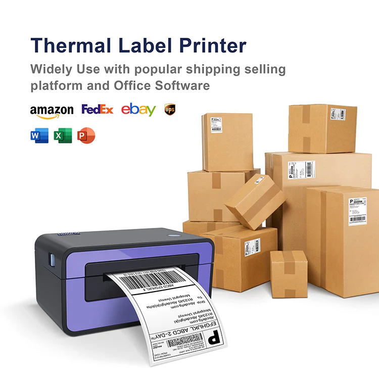 Polono 4"x6" Direct Thermal Shipping Labels, Perforated Postage Thermal Shipping Labels Compatible with MUNBYN, Rollo, Zebra, Fan-Fold Labels, Permanent Adhesive, Commercial Grade, 500 Labels - Image 4